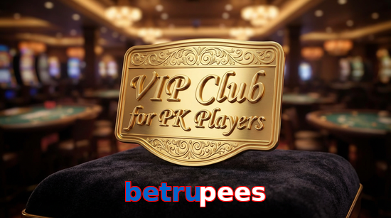 Main screen of Betrupees vip page for PK players